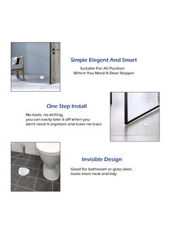 Generic Door Stop, Clear Door Stoppers Door Stoppers for Bottom of Door On Tile for Home Office School Door Silencer (2 Pack)  - Image 5