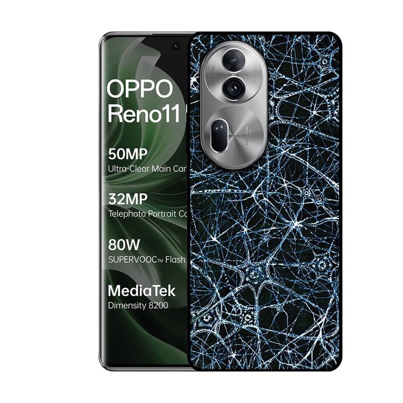 EYE CATCH Printed Protective Case Cover For Oppo Reno 11 Pro -  Blue Texture - Image 1