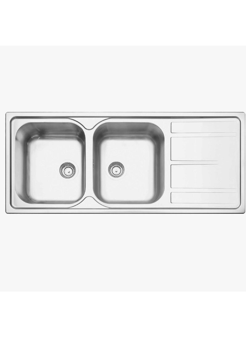 Since 1911,Made in Brazil- 116 x 50 cm Marea 2C 34 Plus stainless steel double inset sink with satin finish, - pzsku/ZB191E8EC8F657B8030FAZ/45/_/1672319025/766a76bd-1f59-4f2e-a71a-5669b85f7be0