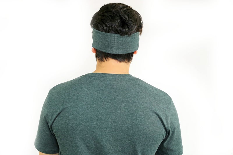 SOUL eTHICS Premium Cotton Gym, Sports, Yoga, Running, Hair, Elastic Headband for Men and Women with Non-Slip Fabric, Freesize (Bottel Green) - Image 4