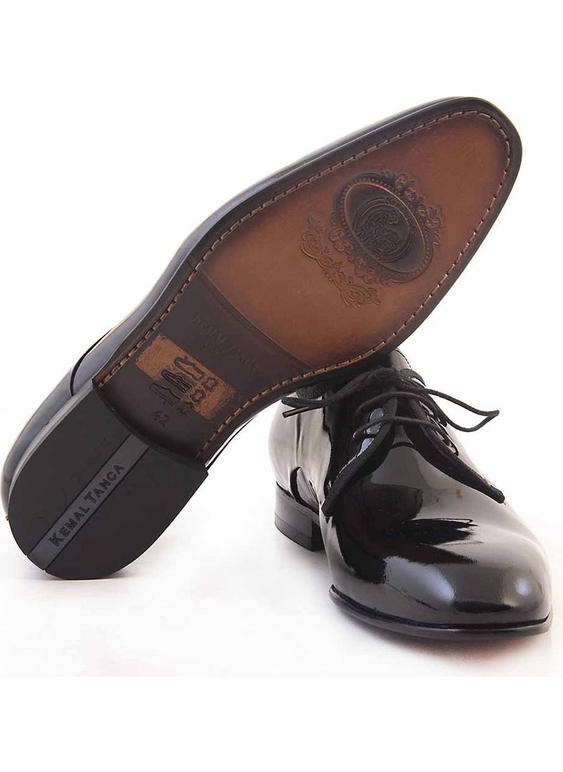 Kemal Tanca Gold Leather Laced Men's Classic Shoes 700  - Image 5