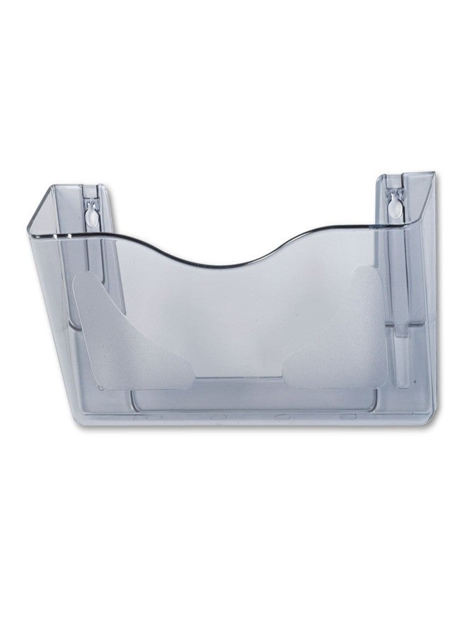 Deflecto 63102 Docupocket landscape orientation wall file pocket, 14-3/4wx4dx7h, smoke - Image 1