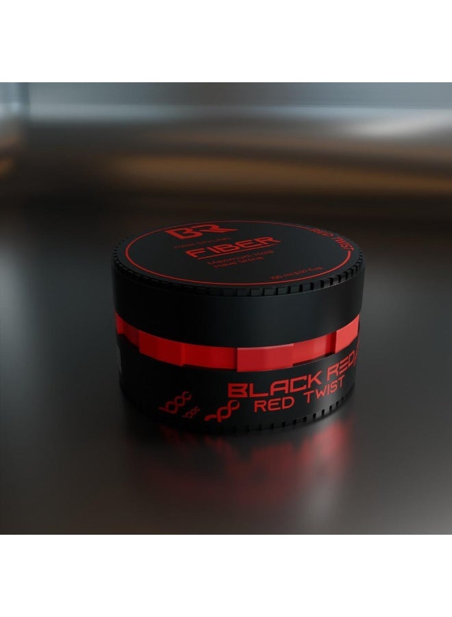 Black Red BR Fiber Hair Styling Wax – Red Spider 150ml - Image 2