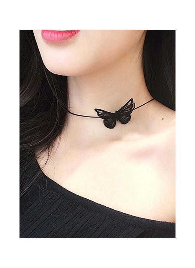 NIBEMINENT - Lace Butterfly Design Stylish All Match Necklace - Image 1