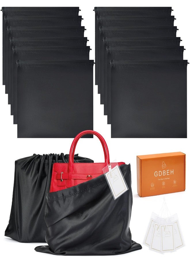 GDBEH 12 Pack Dust Bags for Purses and Handbags，Silk Purse Dust Bags for Storage， With Drawstring Large Dust Bags for Handbag， Dust Covers for Purse Shoes Boots - Image 1