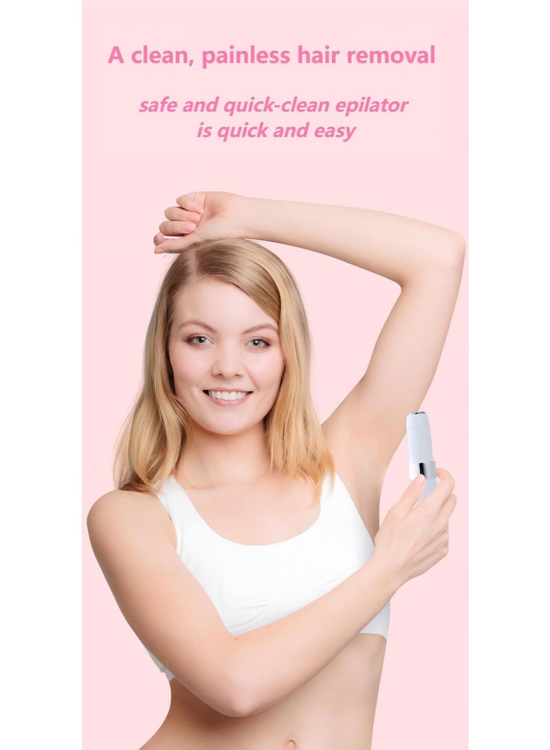 Joudi Mini Hair Remover With Smart Light, White - Image 3