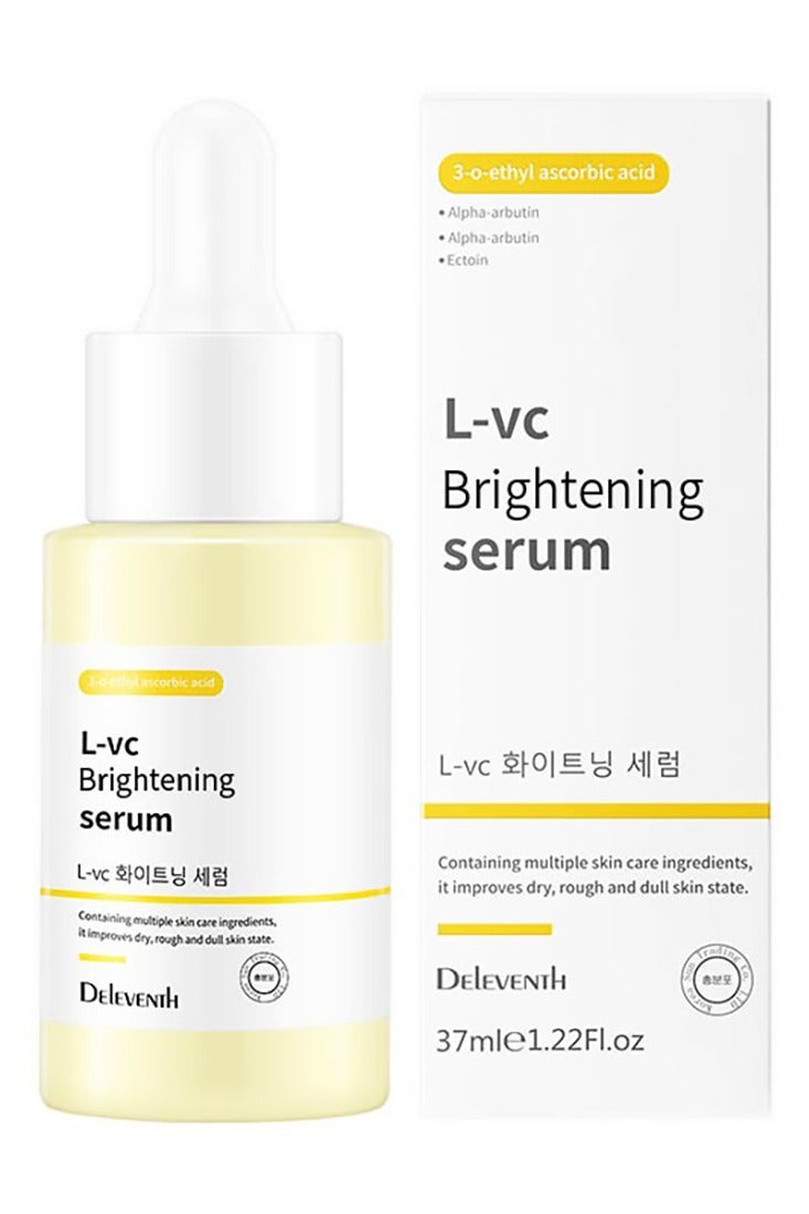 ديلفينث DEleventh العلامة التجارية الكورية L-VC مصل التبييض 37ml / مع حمض الأسكوربيك الإيثيلي 3-O، والنياسيناميد، وألفا أربوتين، يقلل من البقع الداكنة والخطوط الدقيقة، ويعزز المرونة، ويرطب البشرة ويحميها - Image 1