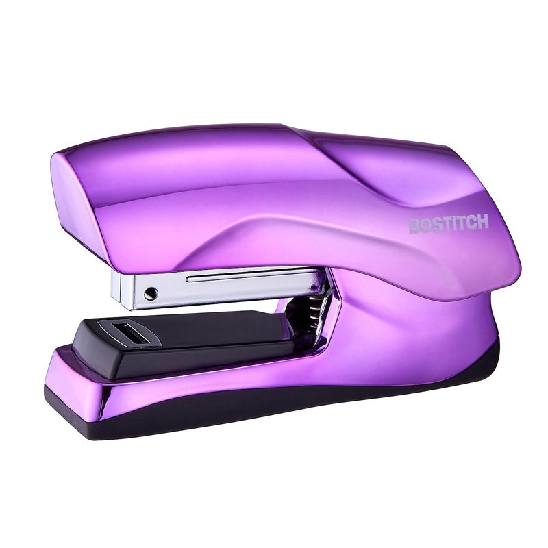 Bostitch Office Heavy Duty Stapler, 40 Sheet Capacity, No Jam, Half Strip, Fits into the Palm of Your Hand, For Classroom, Office or Desk, Metallic Purple - Image 1