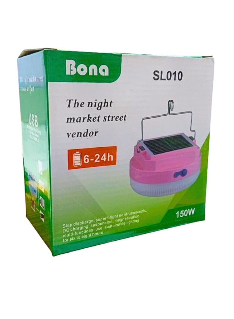 BONA Solar Charging Light 150W Rechargeable Solar Light / Lamp SL010 Assorted Colors - Image 1