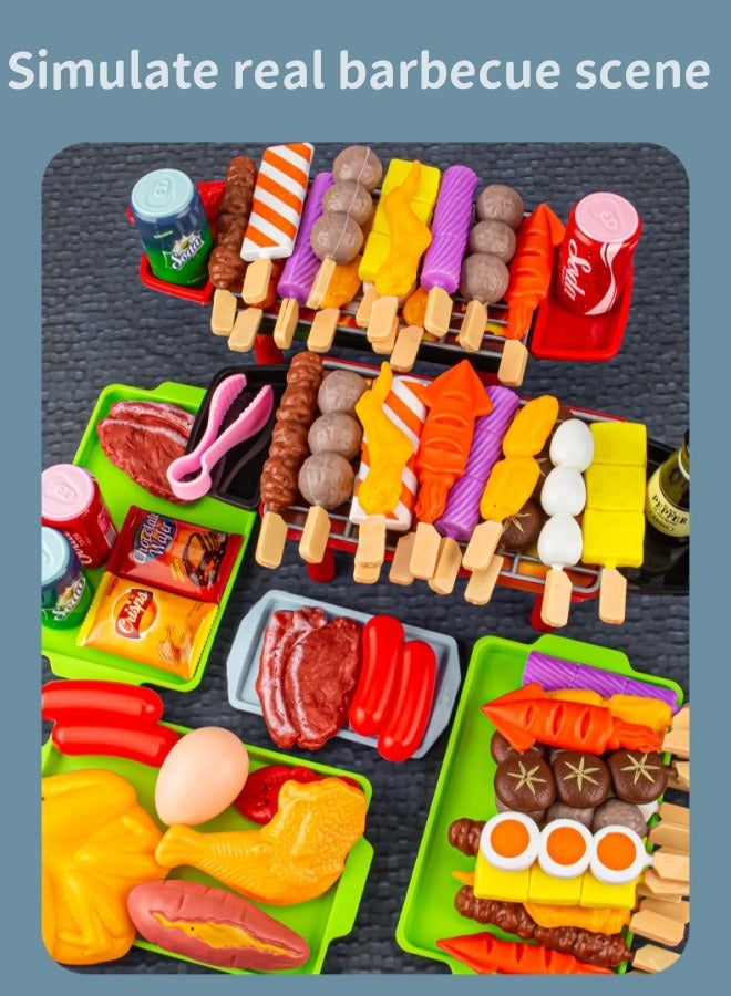 27 Pcs Simulation Barbecue Toy Children Kitchen Toy Simulation Barbecue Pretend Play Set Kitchen Barbecue Role Play Toy Set Kitchen Cooker Early Education Game For Children Boys Girls - Image 5