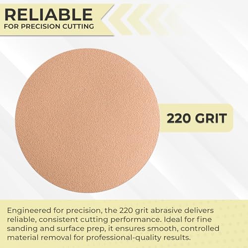 Sunmight Film 220 Grit Sandpaper Roll 2-3/4" x 45 Yards – PSA Longboard Sandpaper – Adhesive Backed for Auto Body, Wood, Metal, Marine & Aerospace – Durable Latext Paper Backing for Smooth Sanding - Image 3