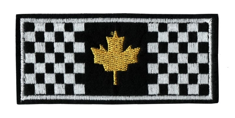 Generic Canada Flag Applique Embroidered Sew-on Patch ; Size: 10cm x 4.5cm for Jackets, Bags, Caps, T-Shirts, Jeans, Outdoor Clothing ; Imported from Malaysia (1 Piece). (Code: SBX-86)  - Image 1