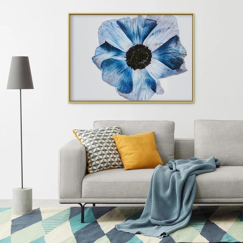 Akfado Floater Frame for 20x30 Canvas Paintings, 1.5” Deep DIY Metal Canvas Floating Frame for Portrait Landscape Oil Paintings Modern Abstract Wall Art Show Bedroom Decoration (Gold) - Image 5
