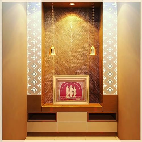 KUNDAN 24k Gold Foiled Handmade Ram Darbar Frame (S3) 20 * 25cm - Image 4