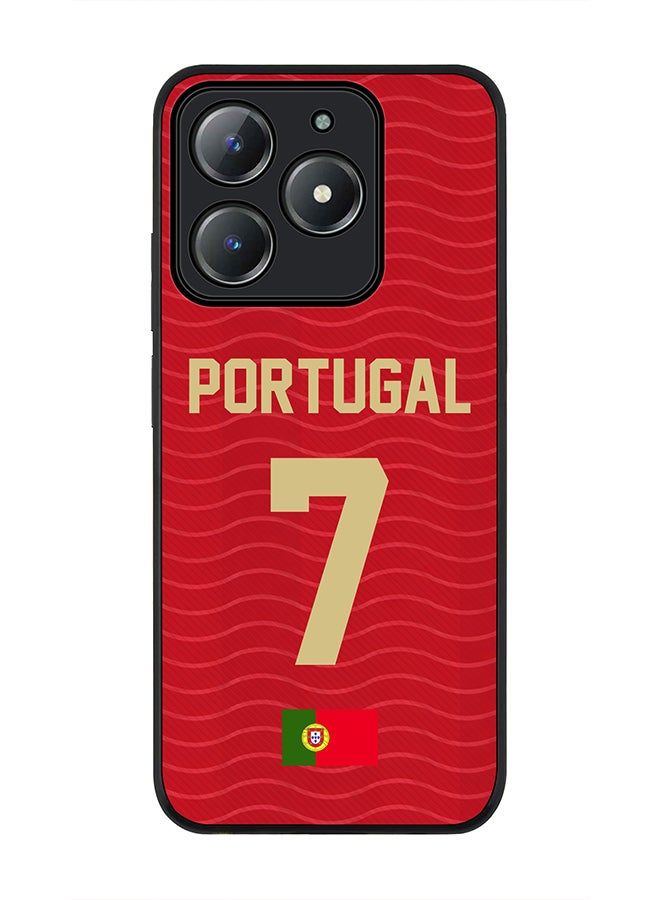 Stylizedd For Realme C63 / Realme C61 4G Case,Slim fit Camera Protection, Shockproof Thin Phone cover  - Football Team Portugal World Cup 2026 - Image 1