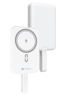 ProOne ProOne PPB5118 10000mAh Portable Wireless + Wired Power Bank, 15W Wireless & 20W Wired Fast Charging, Built-in Lightning & Type-C Cables, Magnetic Design, Lightweight Pocket-Sized Power Bank  - Image 5
