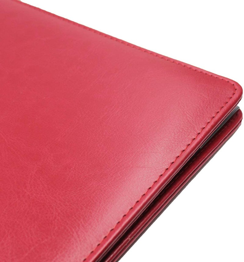 NJ OVERSEAS Diploma Holder,Certificate Folder,Degree Cover,Red Leather Certificate Holder-Document Holder Perfect For A4 Paper Size Graduation Gifts,Restaurant Menu Cover : Red 1 Pc. - Image 4