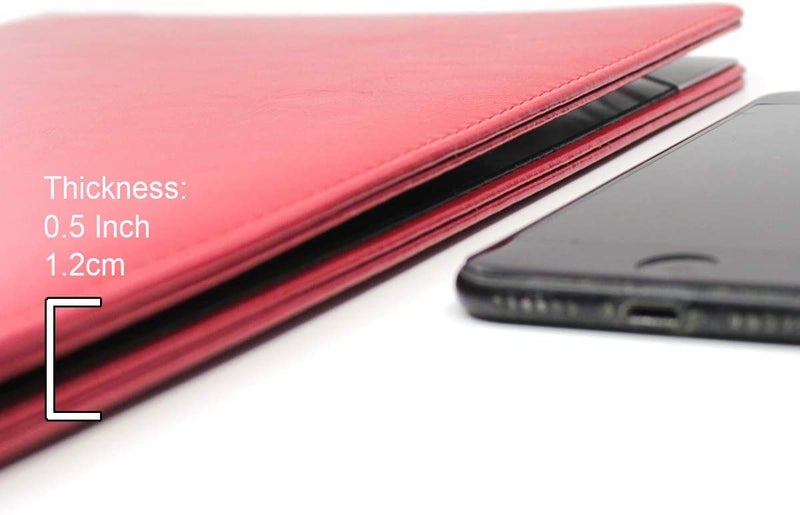 NJ OVERSEAS Diploma Holder,Certificate Folder,Degree Cover,Red Leather Certificate Holder-Document Holder Perfect For A4 Paper Size Graduation Gifts,Restaurant Menu Cover : Red 1 Pc. - Image 3