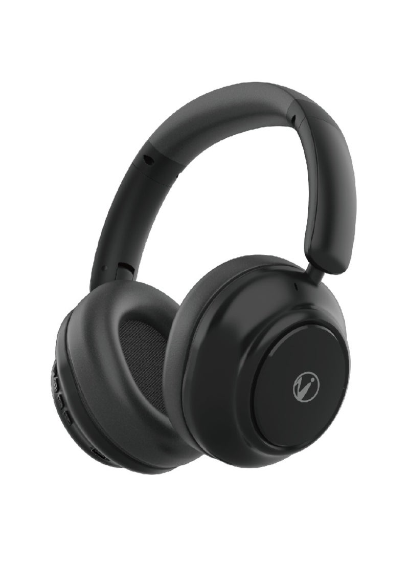 NYORK HS859 Active Noise Cancelling Headphones with Multiple Modes, Hi-Res Sound, 24H Playtime, Fast Charge, Soft Earcups, Bluetooth Headphones, Travel Black  - Image 4