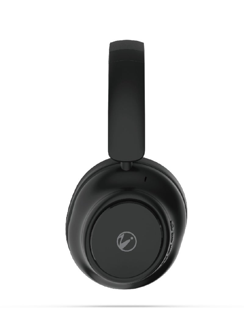 NYORK HS859 Active Noise Cancelling Headphones with Multiple Modes, Hi-Res Sound, 24H Playtime, Fast Charge, Soft Earcups, Bluetooth Headphones, Travel Black  - Image 5