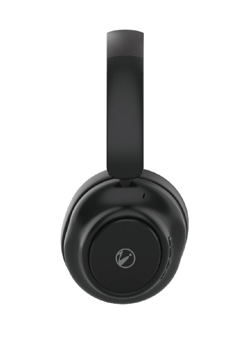 NYORK HS859 Active Noise Cancelling Headphones with Multiple Modes, Hi-Res Sound, 24H Playtime, Fast Charge, Soft Earcups, Bluetooth Headphones, Travel Black  - Image 2