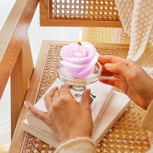 Tecokart® Rose Flower Silicone Mold for Candle, Soap, Jelly, Chocolate, and Resin Crafts – Ideal for DIY Projects and Valentine's Day Gifts - Image 5