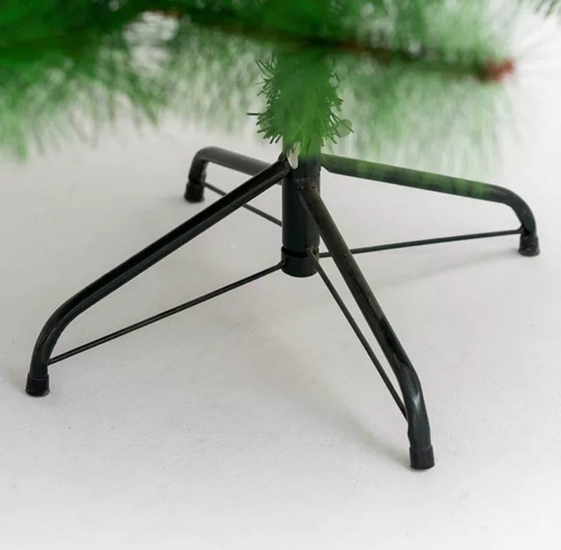PartyFlex PartyFlex Artificial Christmas Pine Tree with Iron Legs 5 feet Green for Christmas Decorations  - Image 2