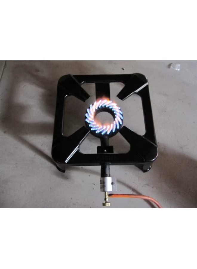 Portable Stove Burner Cast Iron Propane LPG Gas Cooker for Patio Outdoor Camping 40x40cm - Image 4