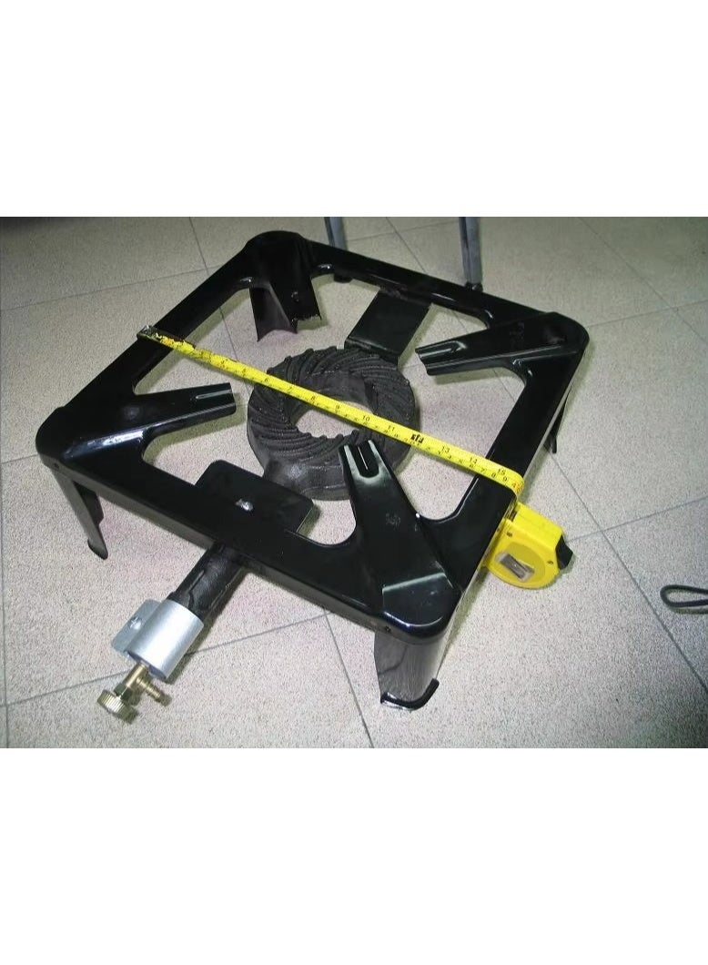 Portable Stove Burner Cast Iron Propane LPG Gas Cooker for Patio Outdoor Camping 40x40cm - Image 5