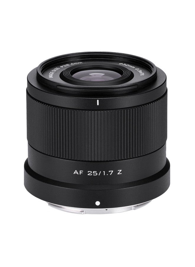 VILTROX عدسة فيلتروكس AF 25 مم F1.7 Z تركيب نيكون بفتحة كبيرة وتركيز تلقائي عدسة رئيسية شاملة، مناسبة لكاميرات Z30 وZ50 وZfc وZ50II بدون مرآة وDSLR - Image 5