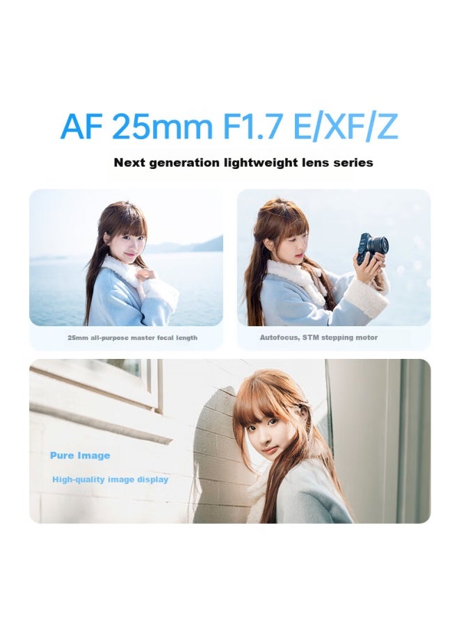 VILTROX عدسة فيلتروكس AF 25 مم F1.7 Z تركيب نيكون بفتحة كبيرة وتركيز تلقائي عدسة رئيسية شاملة، مناسبة لكاميرات Z30 وZ50 وZfc وZ50II بدون مرآة وDSLR - Image 1