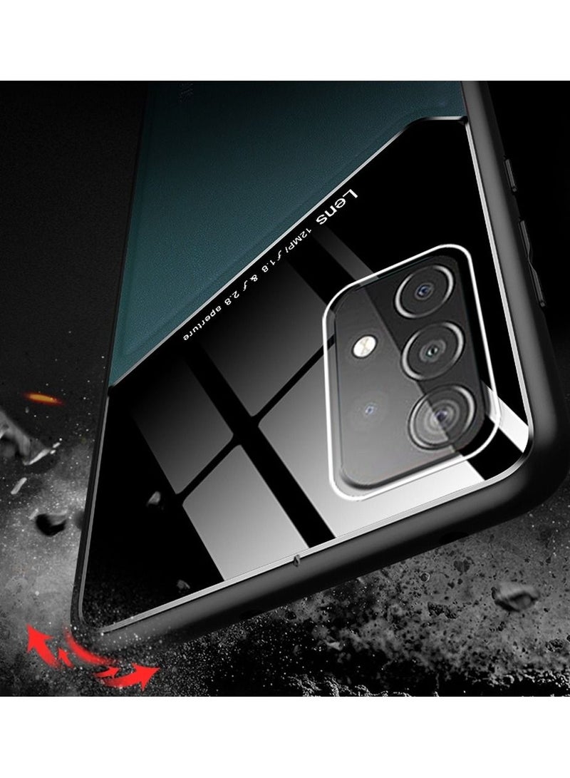 Case Leather Texture Car Magnetic Phone Cover For Samsung Galaxy A52/A52s _Black - Image 5