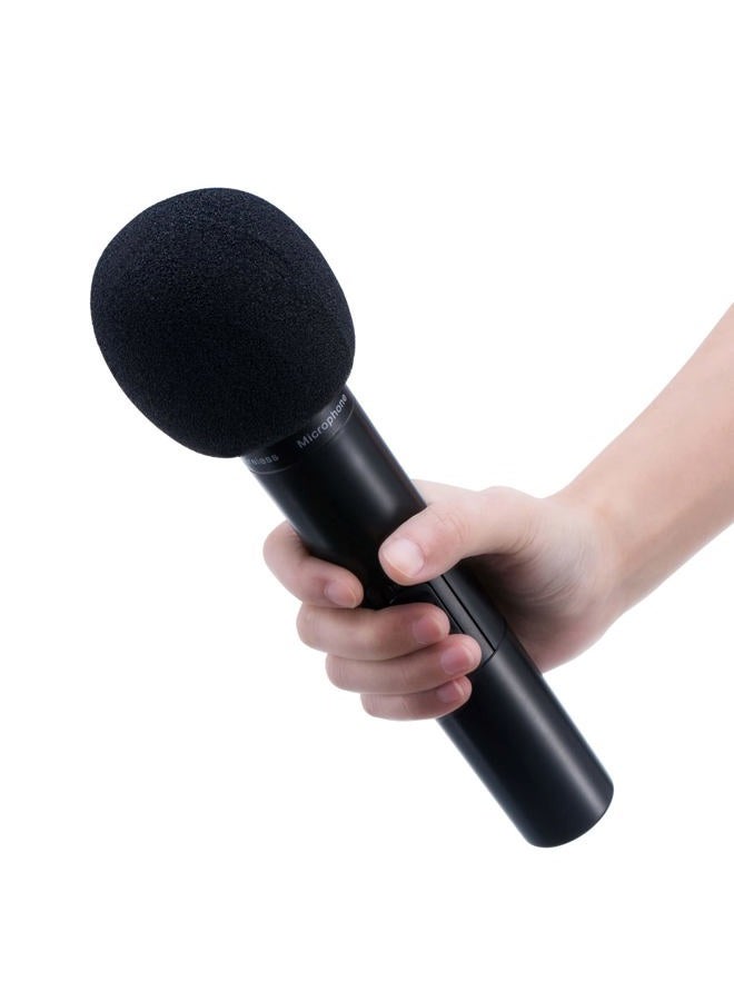 Mudder 10 Pack Foam Mic Cover Handheld Microphone Windscreen, Black - Image 3