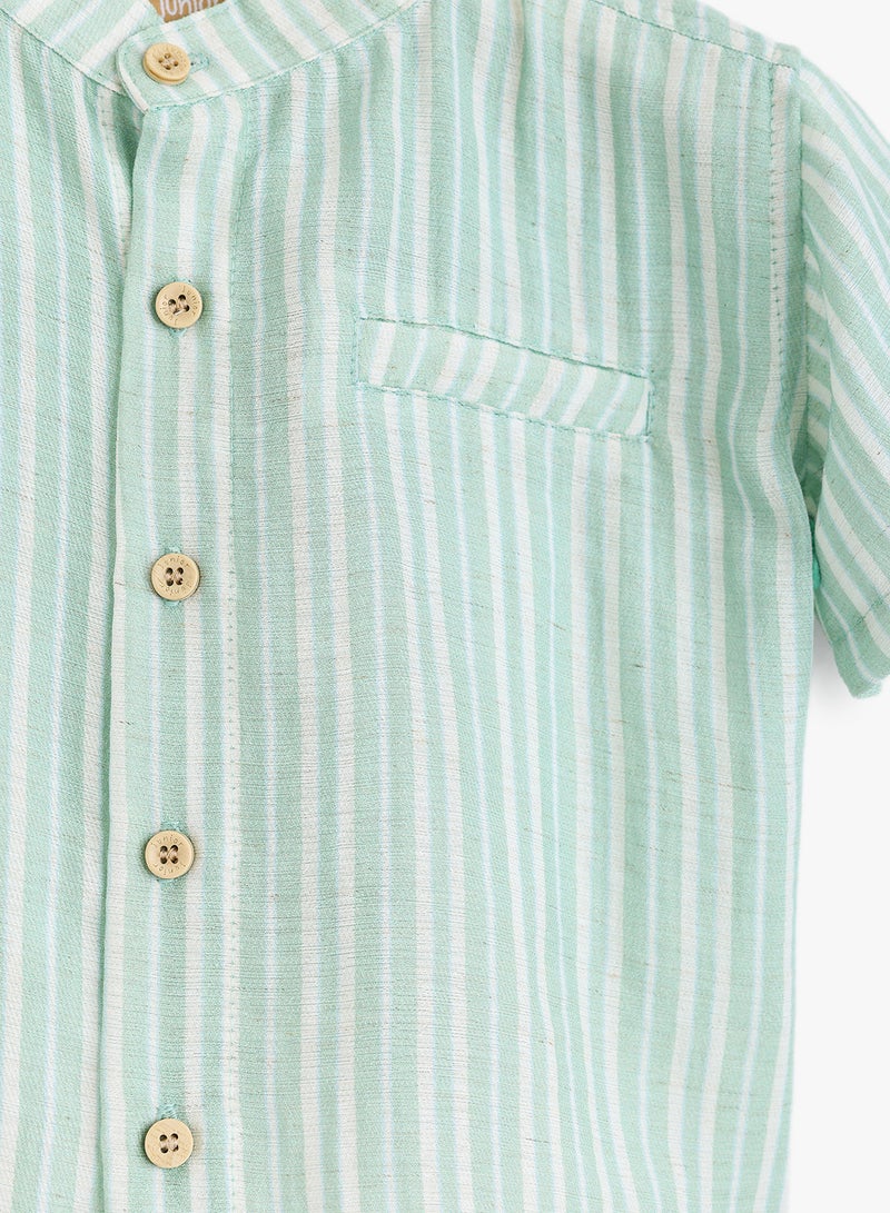 Junior Baby Boys Stripped Shirt - Image 2