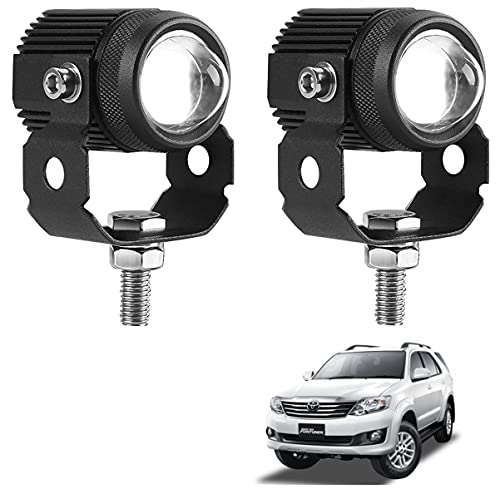 Asryd Mini LED Driving light pods 2 Inch LED Driving Lights Dual Fuction Amber & White Color Fog Lights Spot Beam (2Pcs) For Toyota Fortuner - Image 1