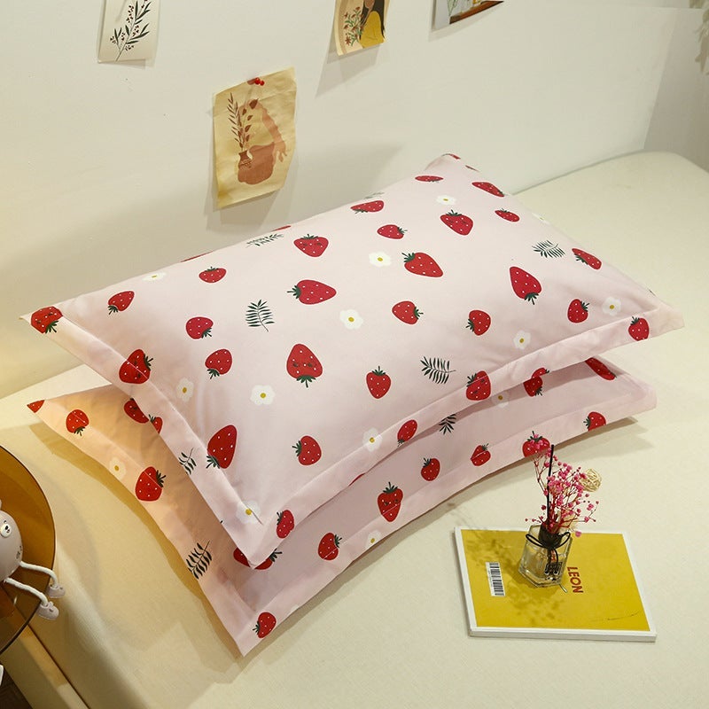 Pillowcase Pillowcase Single Pair Adult Student Children Dormitory Home Large Pillowcase Aloe Cotton - Image 1