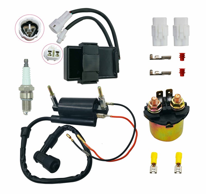 DABAZUALY Ignition CDI BoxIgnition CoilStarter Solenoid Relay Replacement for Kawasaki Bayou 300 KLF300 19892004 - Image 2