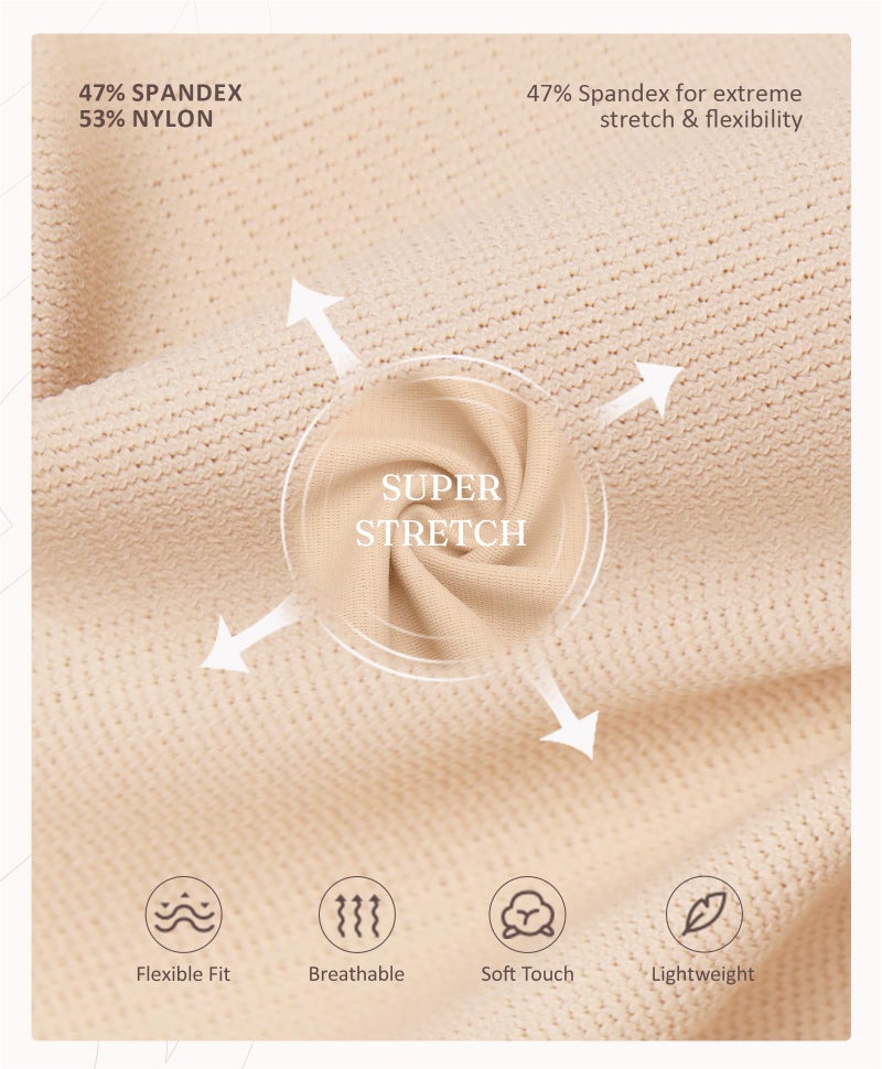 FeelinGirl Compression Bra Post Surgery for Women Wireless Surgical Bra Front Closure Bra Khaki M - Image 5
