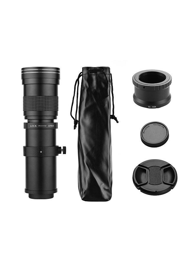 Camera MF Super Telephoto Zoom Lens F/8.3-16 420-800mm T Mount with NEX-mount Adapter Ring Universal 1/4 Thread Replacement  - Image 5