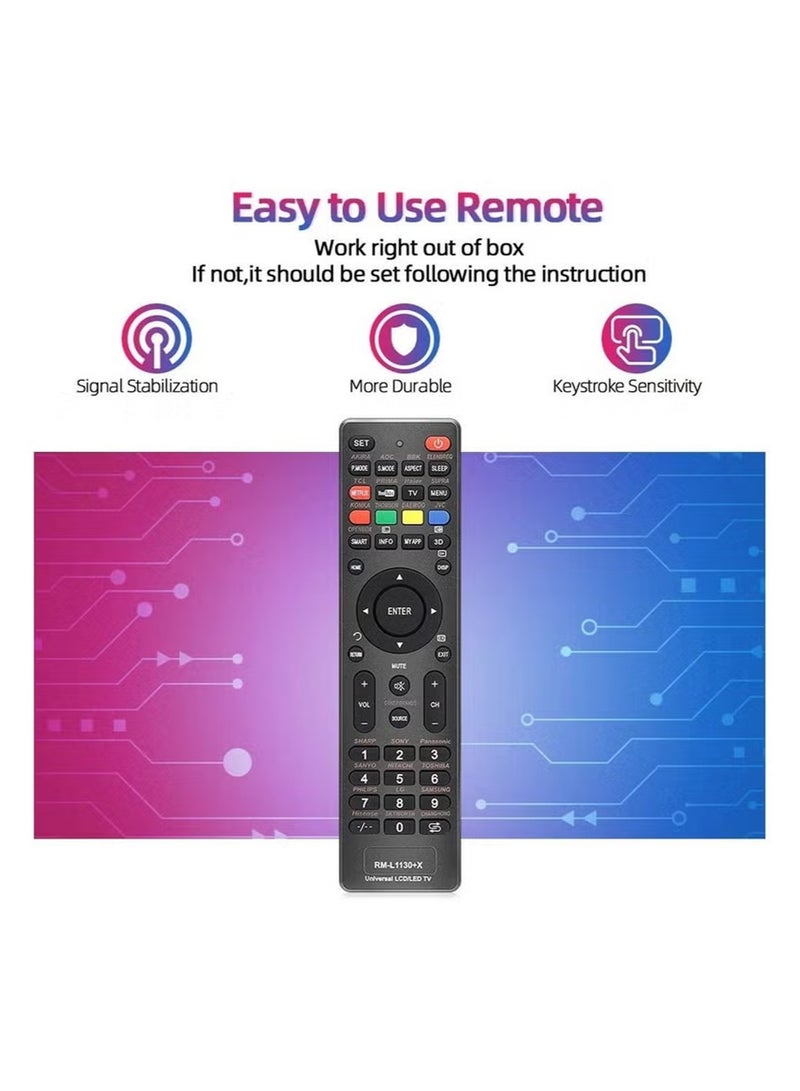 RM-L1130+X Plus Universal Tv remote control for all brand led TVs - Image 4