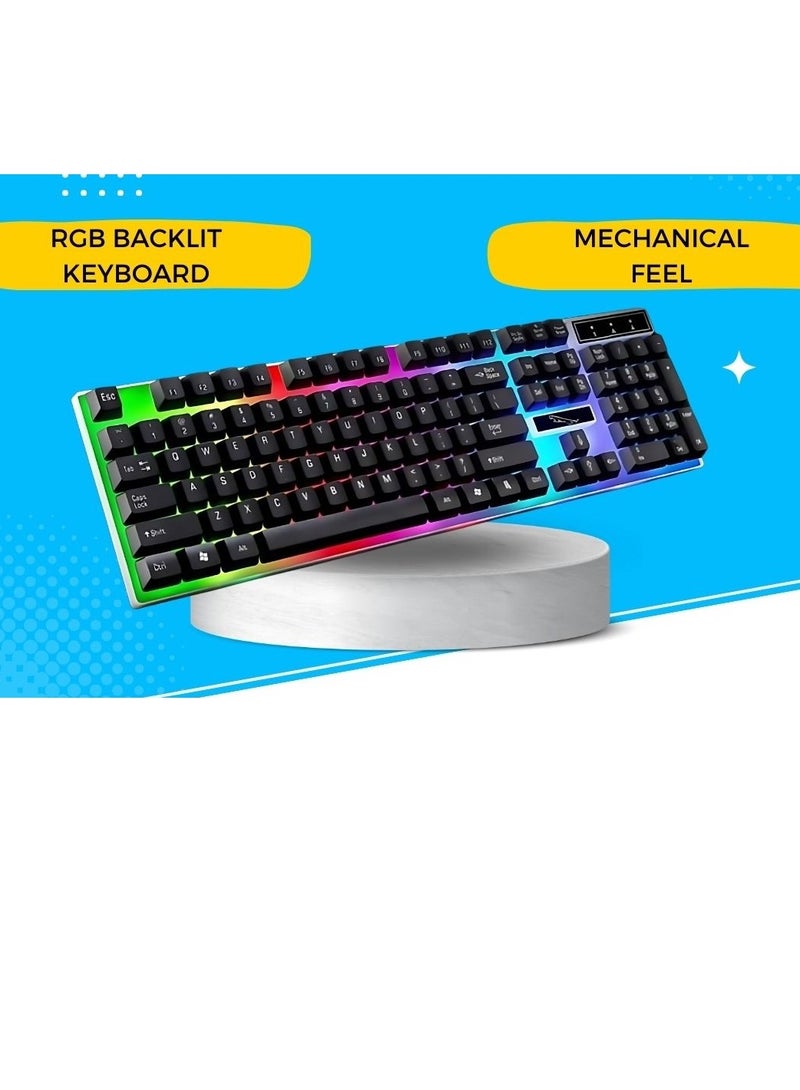 JEQANG 4 in 1 Gaming Combo with Gaming Headphone Mouse Pad Keyboard & Mouse  - Image 3