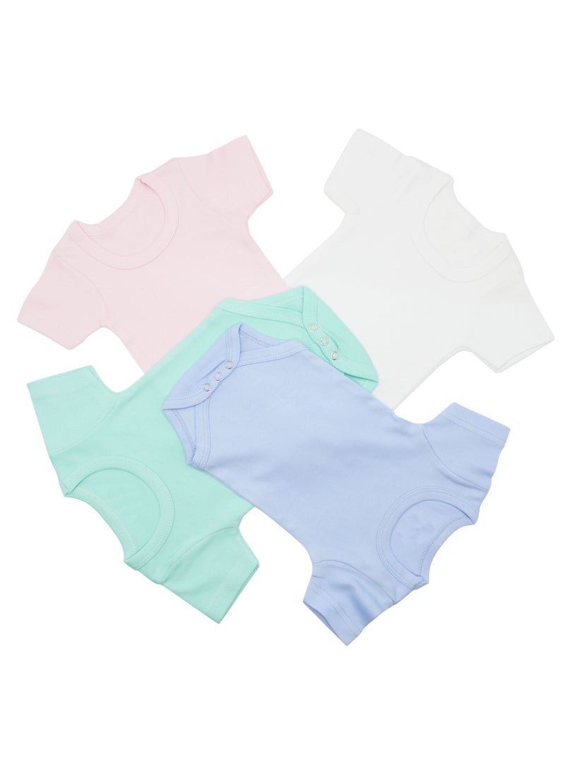 PRINTSHOP4ME 4pcs of Unisex Baby Romper soft cotton fabric Short Sleeve  - Image 3