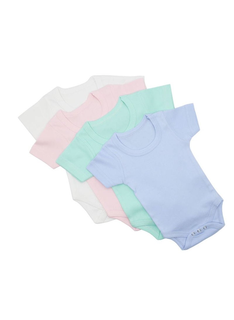 PRINTSHOP4ME 4pcs of Unisex Baby Romper soft cotton fabric Short Sleeve  - Image 2