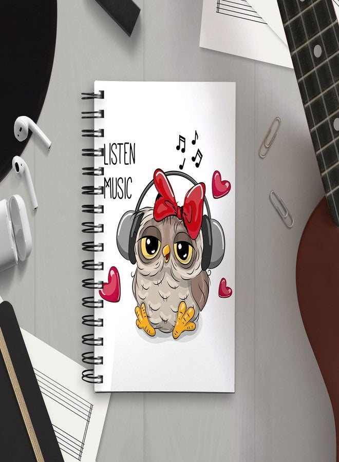Vprint Quality Unruled Diary Notebook Drawing Pad Planner A5 Size,100 GSM 160 Pages(Music Owl) - Image 2