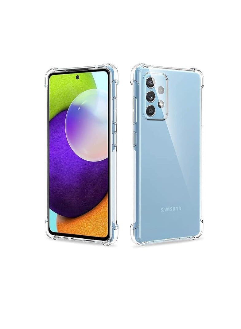 Case Compatible with Samsung Galaxy A52 / A52S Case, Cover Silicone Transparent TPU Gorilla Anti-shock Protector Camera Shockproof Corners - Clear - Image 3