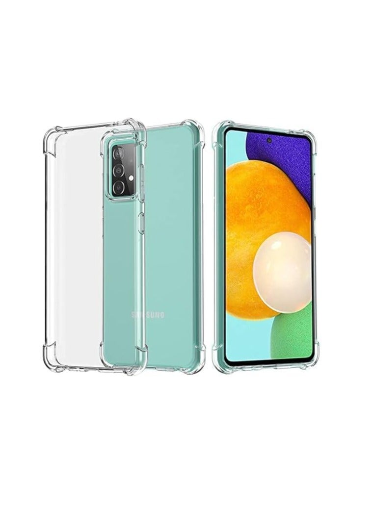 Case Compatible with Samsung Galaxy A52 / A52S Case, Cover Silicone Transparent TPU Gorilla Anti-shock Protector Camera Shockproof Corners - Clear - Image 4