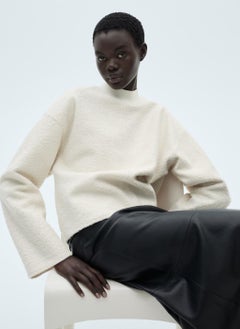 MANGO Perkins-Neck Boucle Sweatshirt  - Image 3