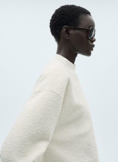 MANGO Perkins-Neck Boucle Sweatshirt  - Image 4