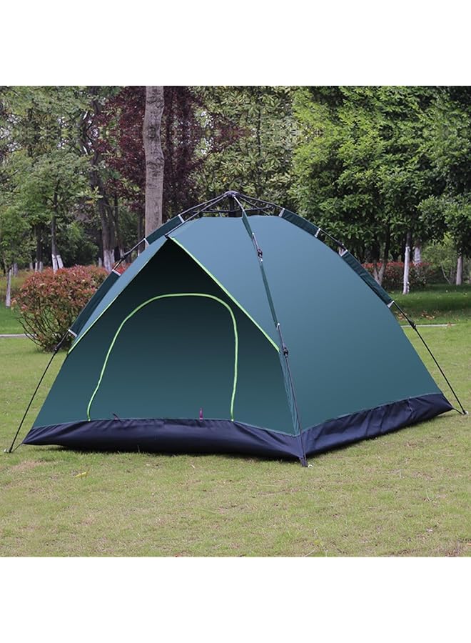SKY-TOUCH Outdoor Camping Tent 3 4 Persons + Aluminum Mat Automatic Pop Up Outdoor Beach Tent With Carrying Bag Waterproof Tents For Hiking Camping Hiking Traveling(200 * 200Cm) - Image 2