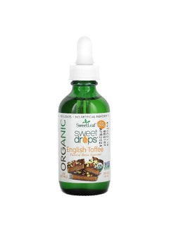 SweetLeaf Stevia SweetLeaf Stevia, Organic Sweet Drops, English Toffee, 2 fl oz (60 ml)  - Image 1